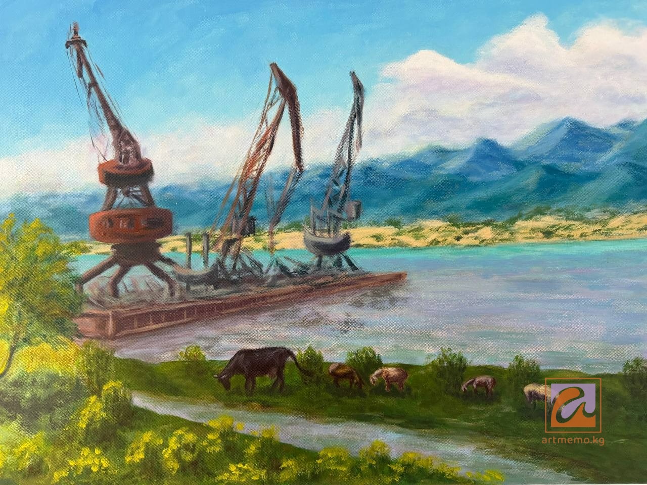 Landscape with Cranes